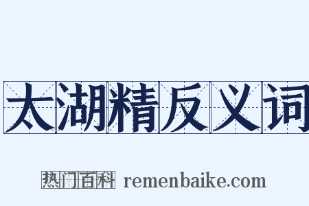 太湖精反义词是什么意思的图片